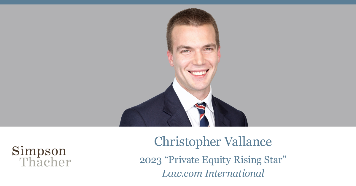 Christopher Vallance Named 2023 “Private Equity Rising Star” by ...